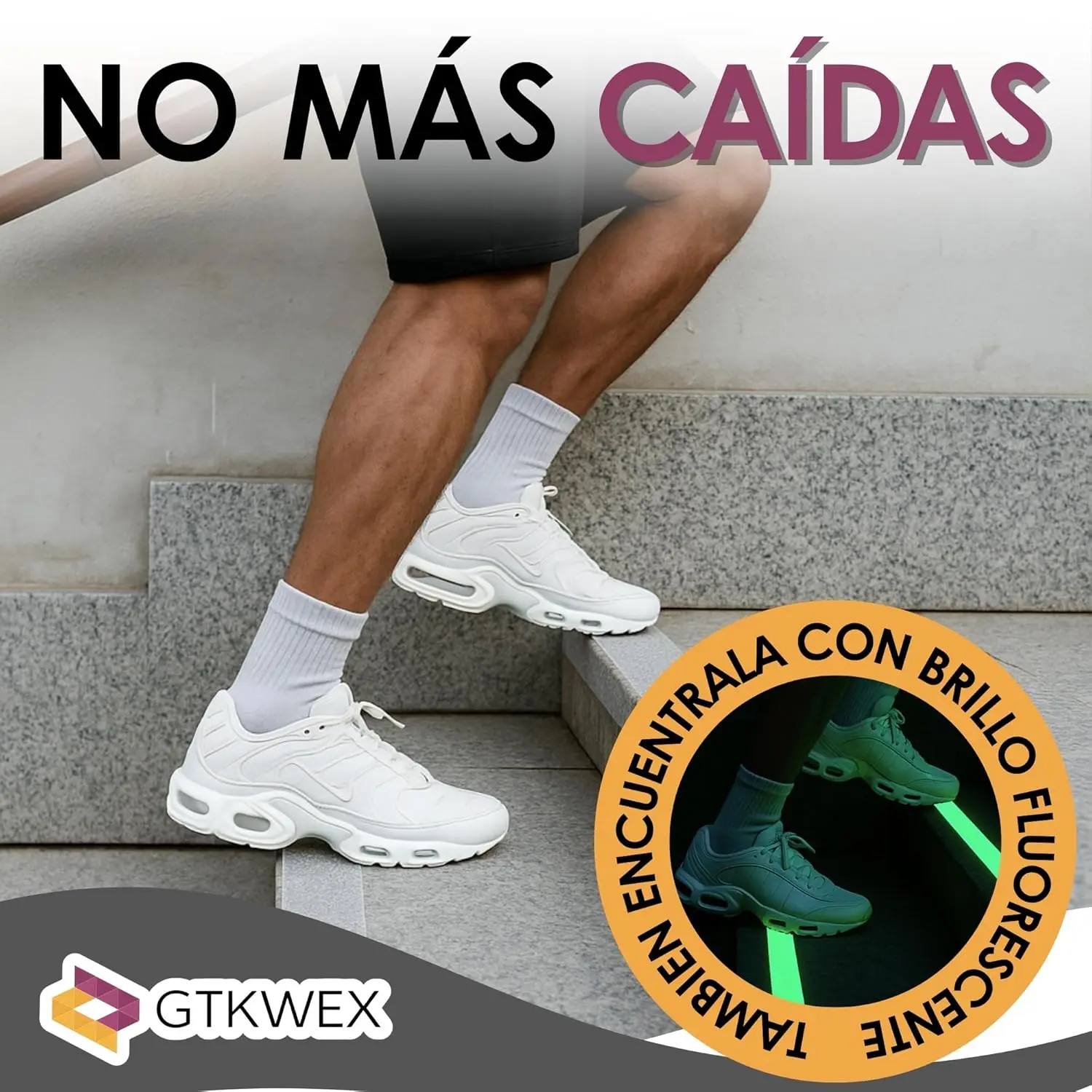 Cinta Antideslizante para Escaleras | Rollo de 10 Metros Técnico - Imagen 7