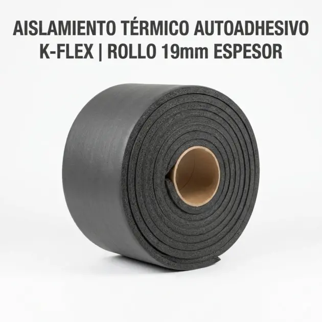 Aislamiento Térmico Autoadhesivo K-Flex | Rollo 19mm Espesor
